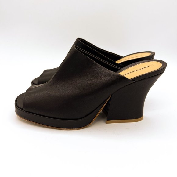 Bottega Veneta Platform Brown Leather Sandals Size 39.5 - Picture 4 of 9